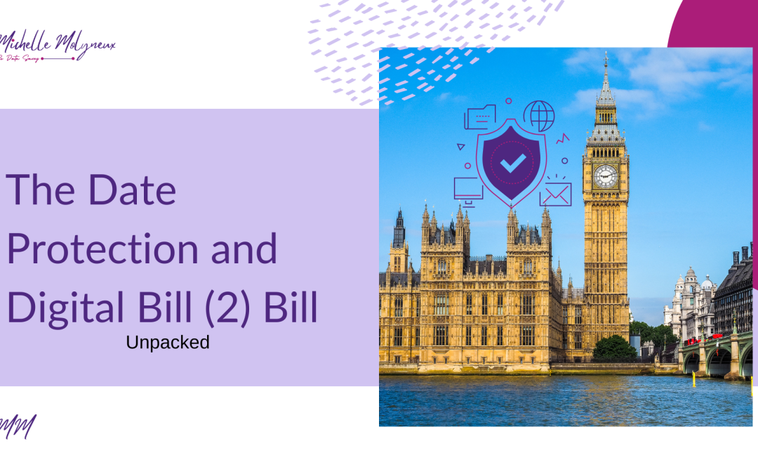 Data Protection and Digital Information (2) Bill; unpacked Blog, Michelle Molyneux Business consulting, Be Data Savvy