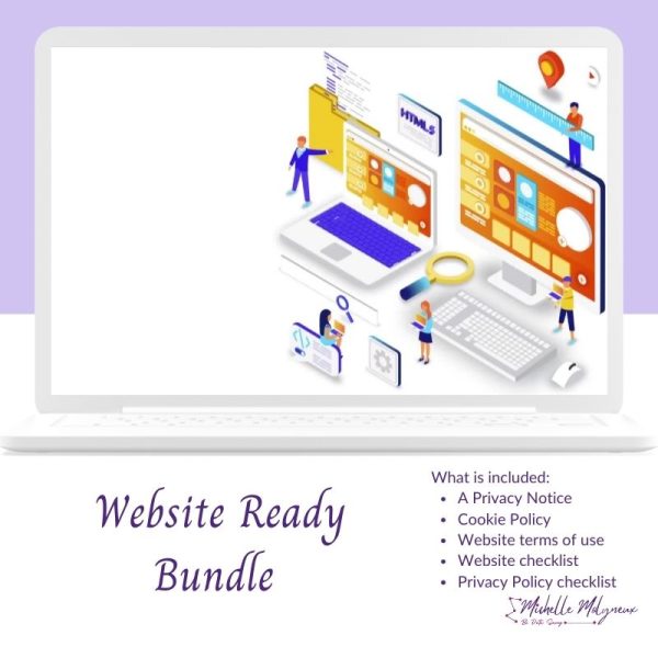 Website ready bundle, including privacy policy, cookie policy and terms of use policy