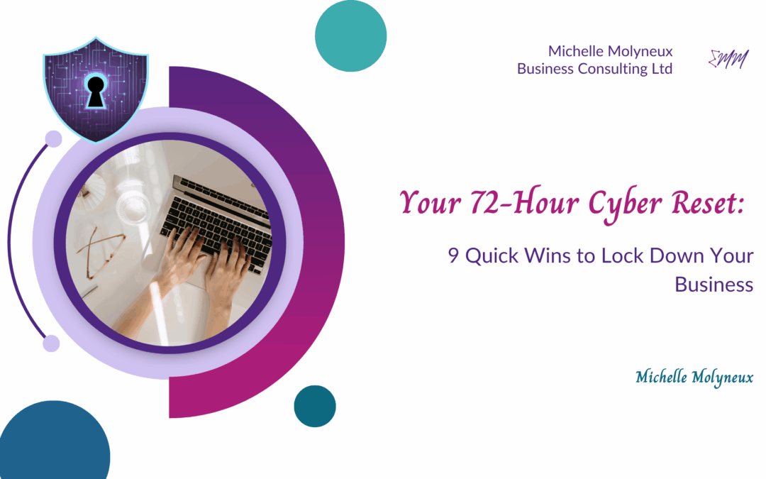 Your 72-Hour Cyber Reset: 9 Quick Wins to Lock Down Your Business